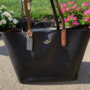 Coach reversible tote